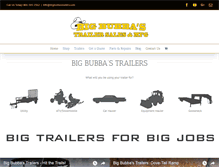 Tablet Screenshot of bigbubbastrailers.com